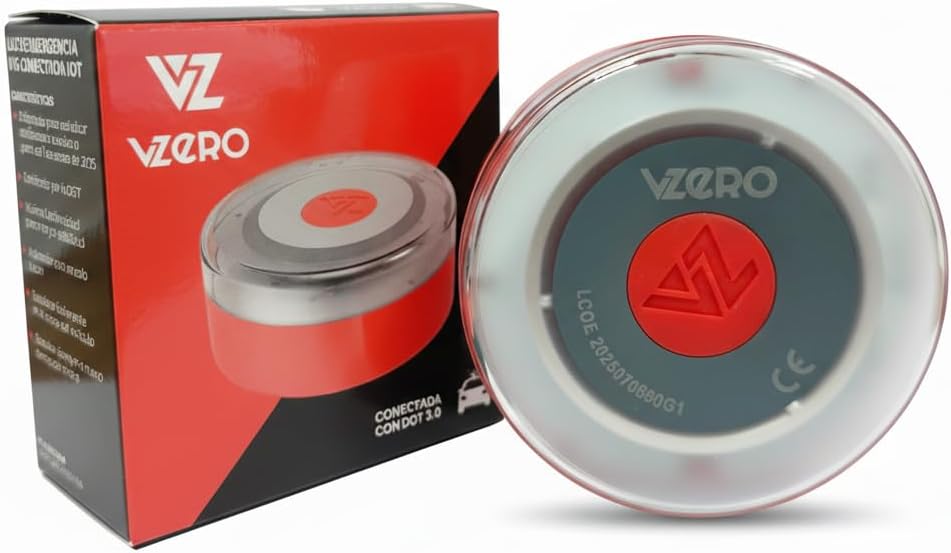 VZero IoT V16 - Baliza V16 conectada homologada DGT | Precio 38.50€